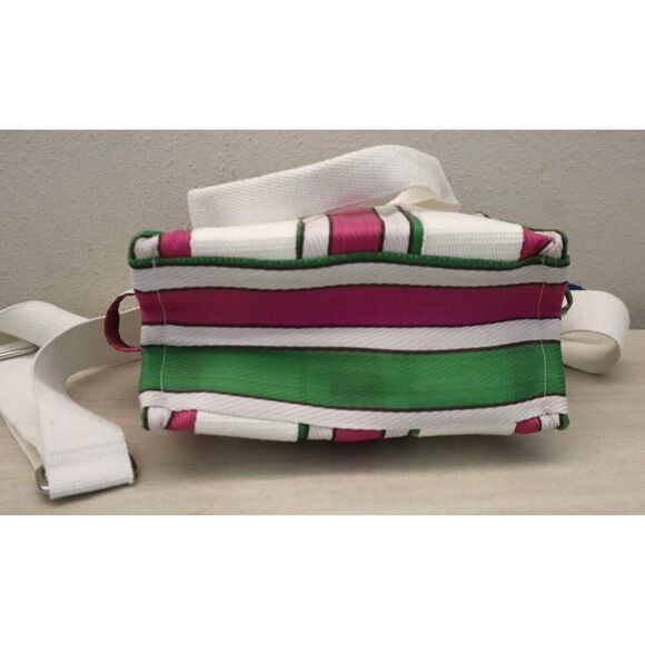 BDG x Urban Outfitters OB1767894 Pink/Green Striped Serena Mesh Mini Tote Bag - Picture 8 of 8